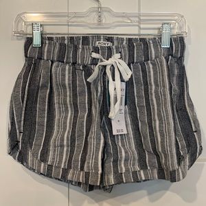 NWT XS Roxy Cotton-linen Beach Shorts